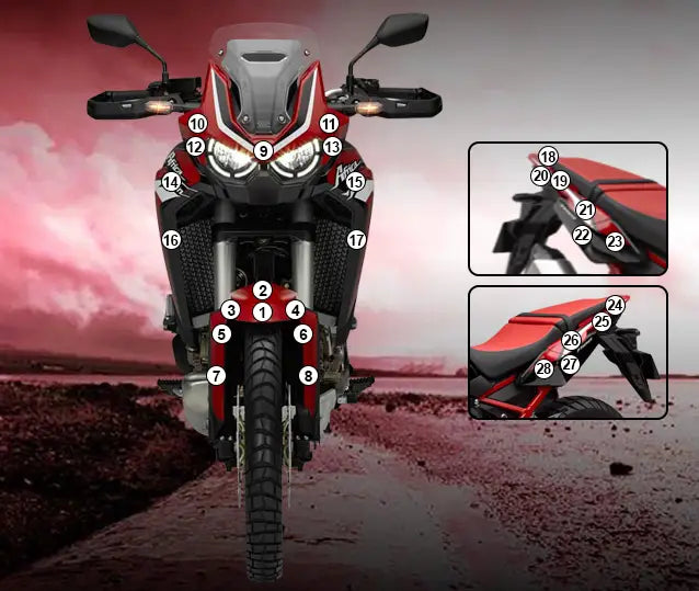 eazi grip motorcycle paint protection honda crf1100l african twin 2020