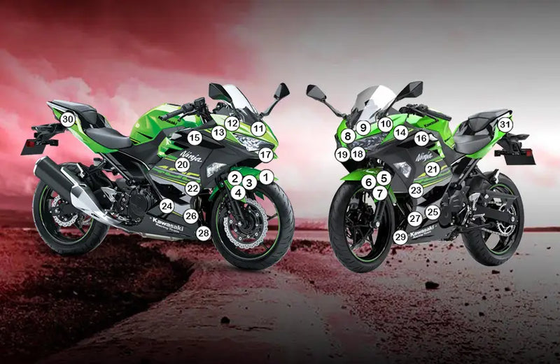 eazi grip motorcycle paint protection kawasaki ninja 250 400 2018 2021
