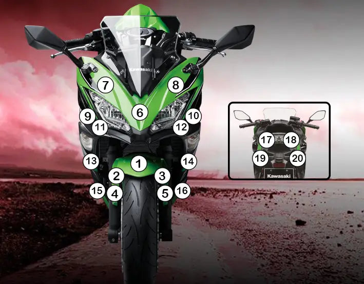 eazi grip motorcycle paint protection kawasaki ninja 650 2017