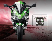 eazi grip motorcycle paint protection kawasaki ninja 650 2017