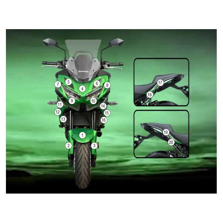 eazi grip motorcycle paint protection kawasaki versys 650 2022