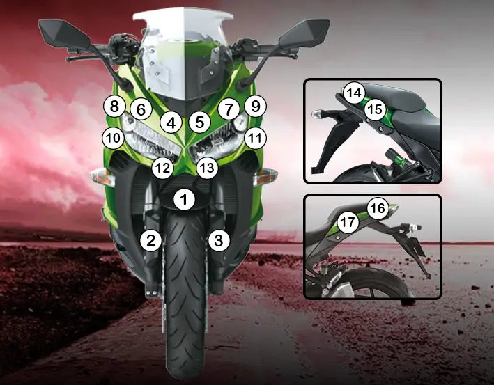 eazi grip motorcycle paint protection kawasaki z1000sx 2014 2016