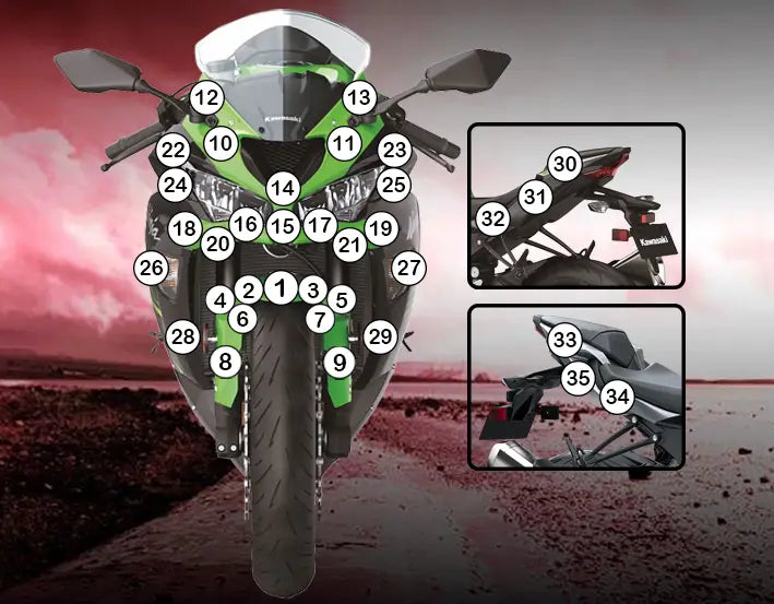 eazi grip motorcycle paint protection kawasaki zx 6r 636 2019 2021