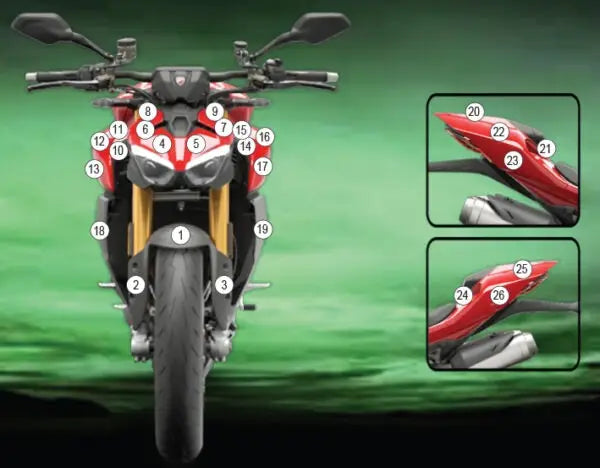 eazi grip motorcycle paint protection kit ducati streetfighter v2 2025
