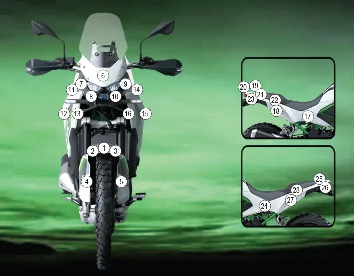 eazi grip motorcycle paint protection kit kawasaki kle500 2026