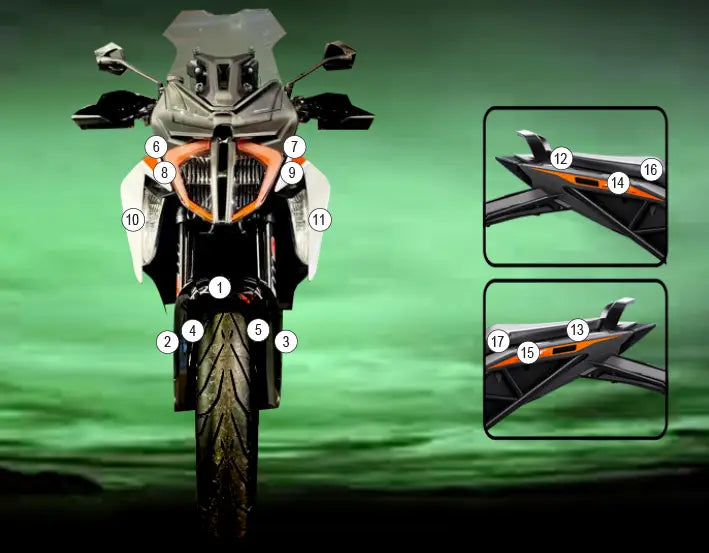 eazi grip motorcycle paint protection ktm 1290 super duke gt 2021