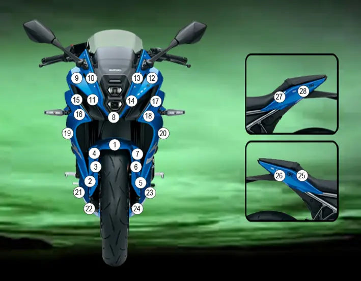 eazi grip motorcycle paint protection suzuki gsx 8r 2024