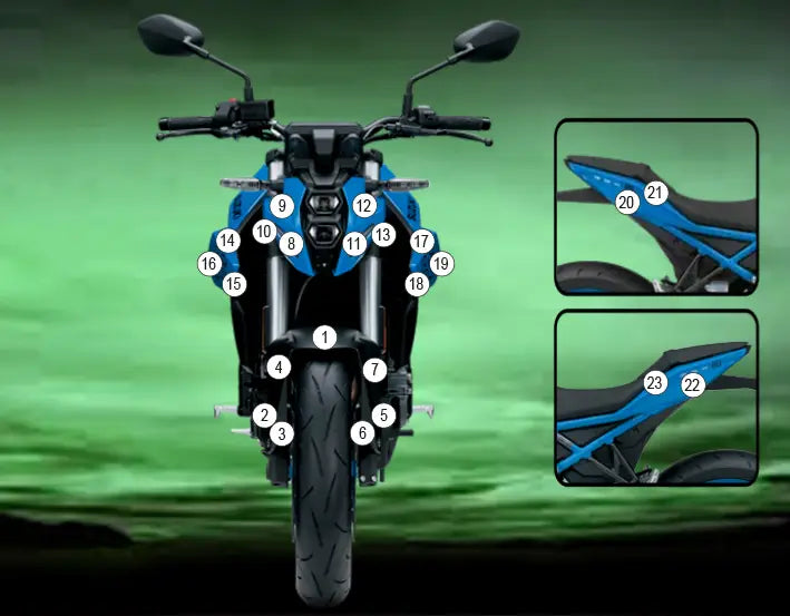 eazi grip motorcycle paint protection suzuki gsx 8s 2023