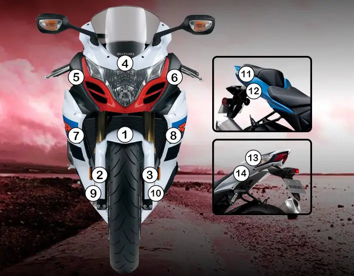 eazi grip motorcycle paint protection suzuki gsx r1000 2009 2016