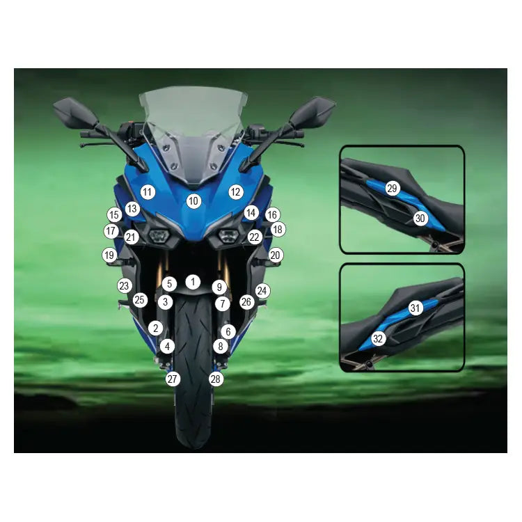eazi grip motorcycle paint protection suzuki gsx s1000 gt 2022