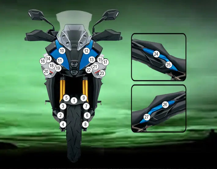 eazi grip motorcycle paint protection suzuki gsx s1000gx 2024