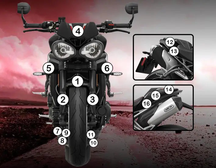 eazi grip motorcycle paint protection triumph speed triple 1050 2016 2017