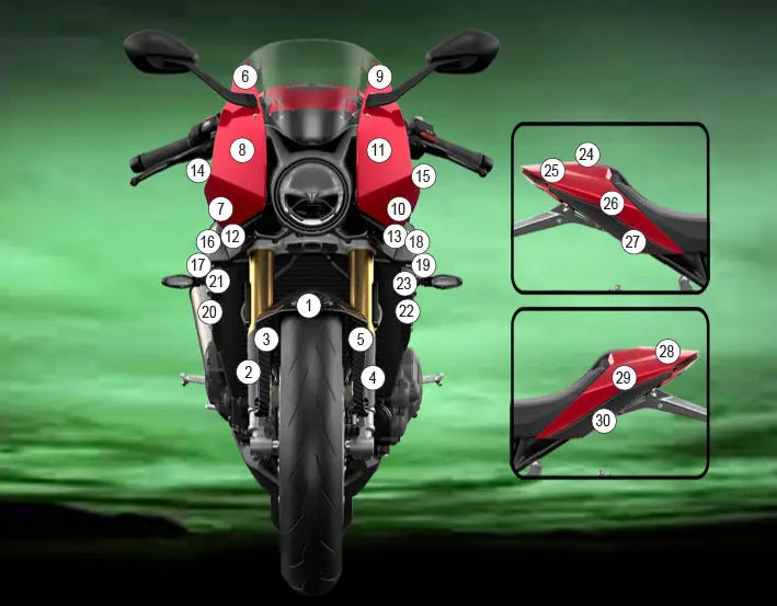 eazi grip motorcycle paint protection triumph speed triple 1200 rr 2022