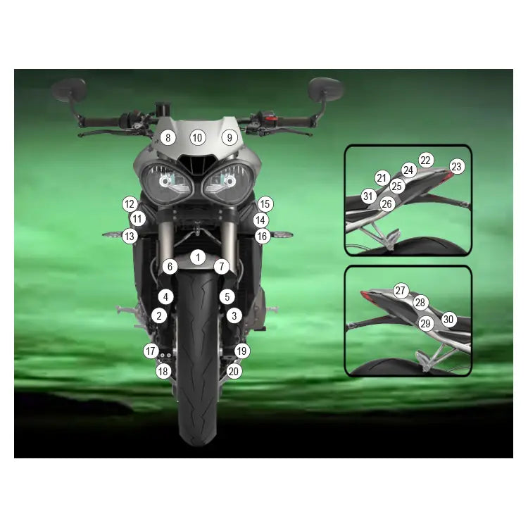 eazi grip motorcycle paint protection triumph street triple 2017 2019