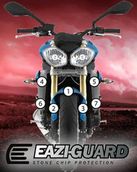 eazi grip motorcycle paint protection triumph street triple 675 2013 2016