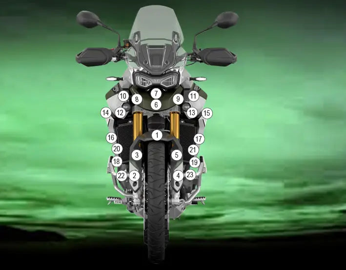 eazi grip motorcycle paint protection triumph tiger 900 850 2020
