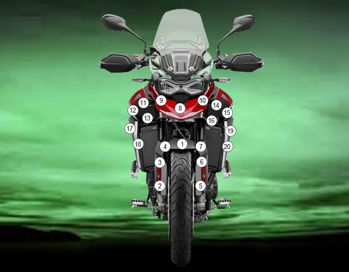 eazi grip motorcycle paint protection triumph tiger 900 gt gt pro 2024
