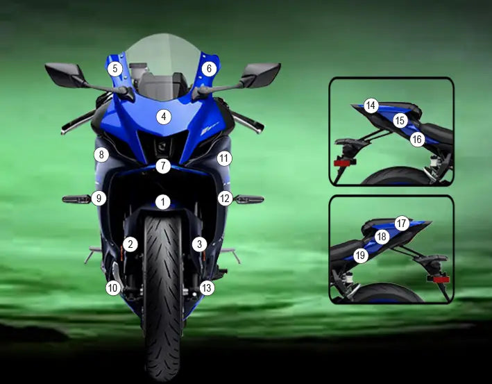 eazi grip motorcycle paint protection yamaha r7 2021