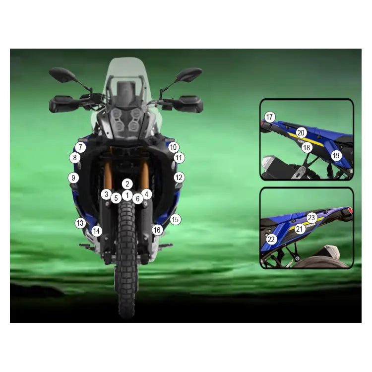 eazi grip motorcycle paint protection yamaha tenere world raid 2022