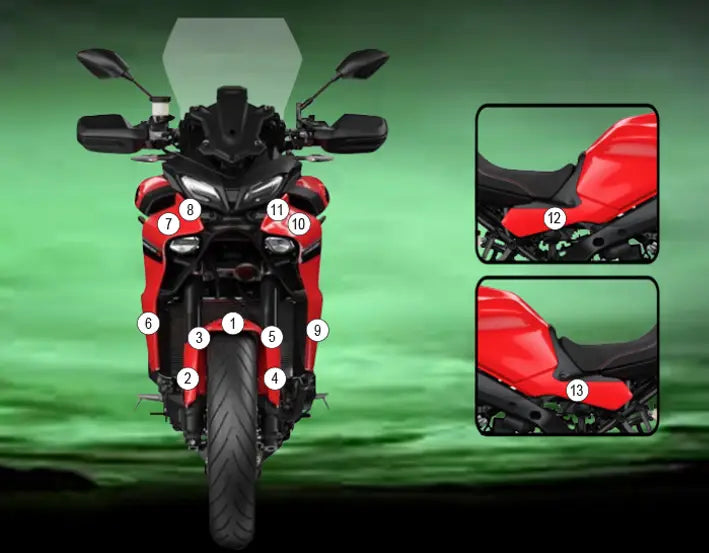 eazi grip motorcycle paint protection yamaha tracer 9 2021