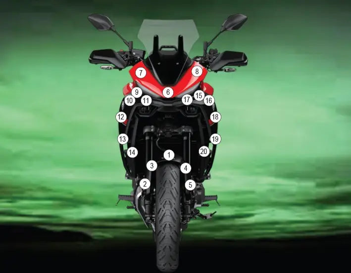 eazi grip motorcycle paint protection yamaha tracer 9 gt 2025