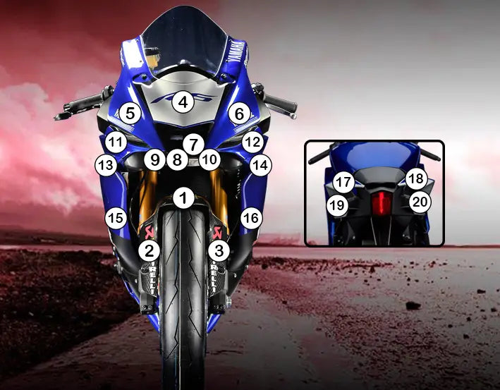 eazi grip motorcycle paint protection yamaha yzf r6 2017
