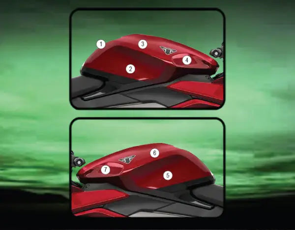 eazi grip motorcycle tank paint protection triumph daytona 660 2024