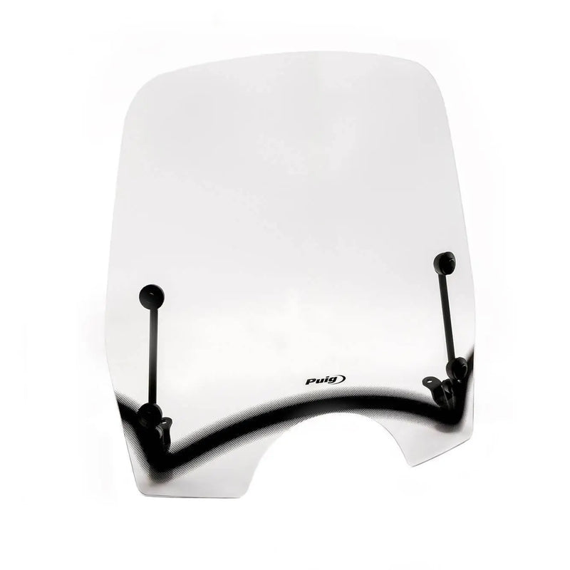 Puig Scooter Windscreen Universal Mirror Mounted with M8 Thread Kit Clear