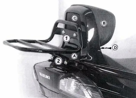 Hepco & Becker Rear Rack Suzuki Burgman AN 400 from 03 06'