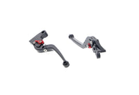 evotech performance folding clutch and brake lever set triumph street cup 2017