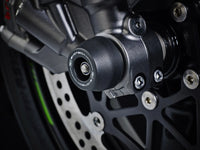 evotech performance front axle sliders kawasaki zx10r rr ninja h2 2011