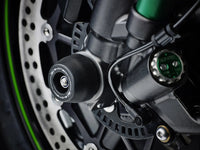 evotech performance front axle sliders kawasaki zx10r rr ninja h2 2011