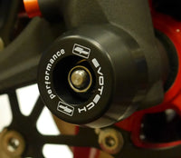 evotech performance front axle sliders triumph street triple r rs s 2017