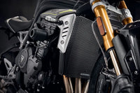 evotech performance radiator guard black triumph speed triple 1200 rs 2021