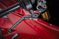 evotech performance short clutch and brake lever set ducati panigale v4 2018