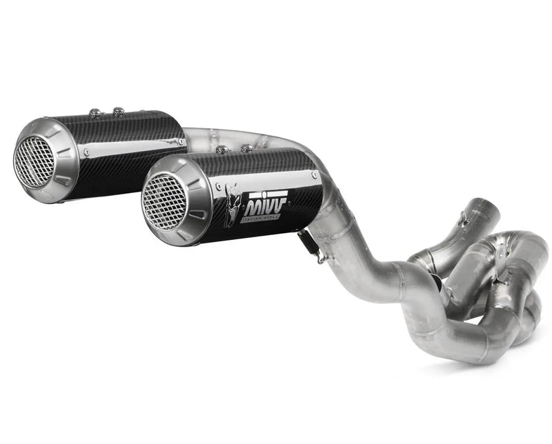 MIVV Exhaust Full High Mount MK3 Ducati Panigale V4 2018- Carbon Fiber