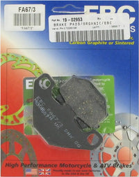 ebc brake pads for kawasaki ex 500 ninja 1994 2009