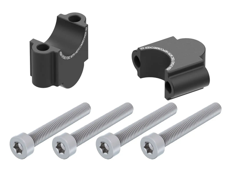 Hepco & Becker Handlebar Riser Blocks BMW R 1200 GS 2004-2007 30mm Black