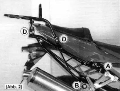 Hepco & Becker Rear Rack Kawasaki Z 750 from 04'