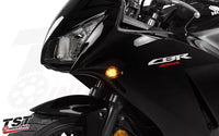 tst led front flushmount turn signals honda cbr250r cbr300r grom select models