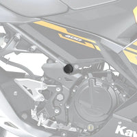 pyramid plastics frame end caps kawasaki ninja 400 z400 2018