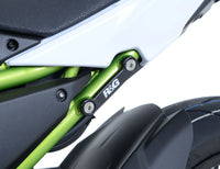 r g racing rear foot rest blanking plates for kawasaki z650 17 ninja 650 17
