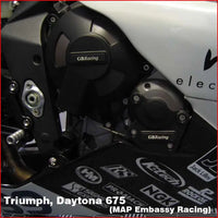 gb racing clutch cover triumph daytona 675 street triple 2006 2011
