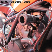 gb racing frame sliders ktm rc8 2008 2014