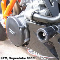gb racing frame sliders set ktm 990 super duke 2005 2013