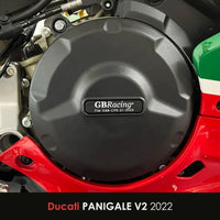 gb racing secondary engine cover set ducati panigale v2 2020 2024