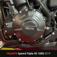 gb racing secondary engine cover triumph speed triple 1050 r s rs 2016 2020
