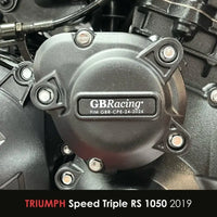 gb racing secondary engine cover triumph speed triple 1050 r s rs 2016 2020