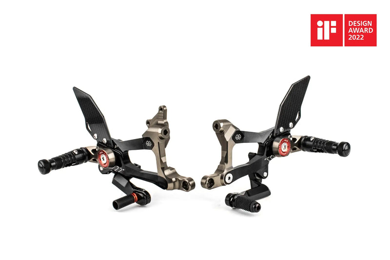 gilles tooling mue2 rearsets ducati panigale v4 r s 18 24
