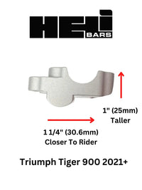 helibars handlebar risers tour performance triumph tiger 900 850 2020